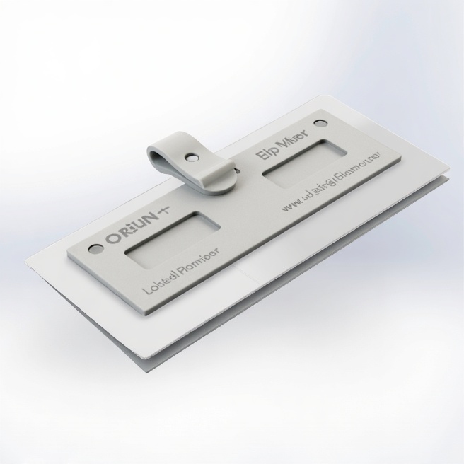 SWiNG STRiP shelf edge display with stack card holder